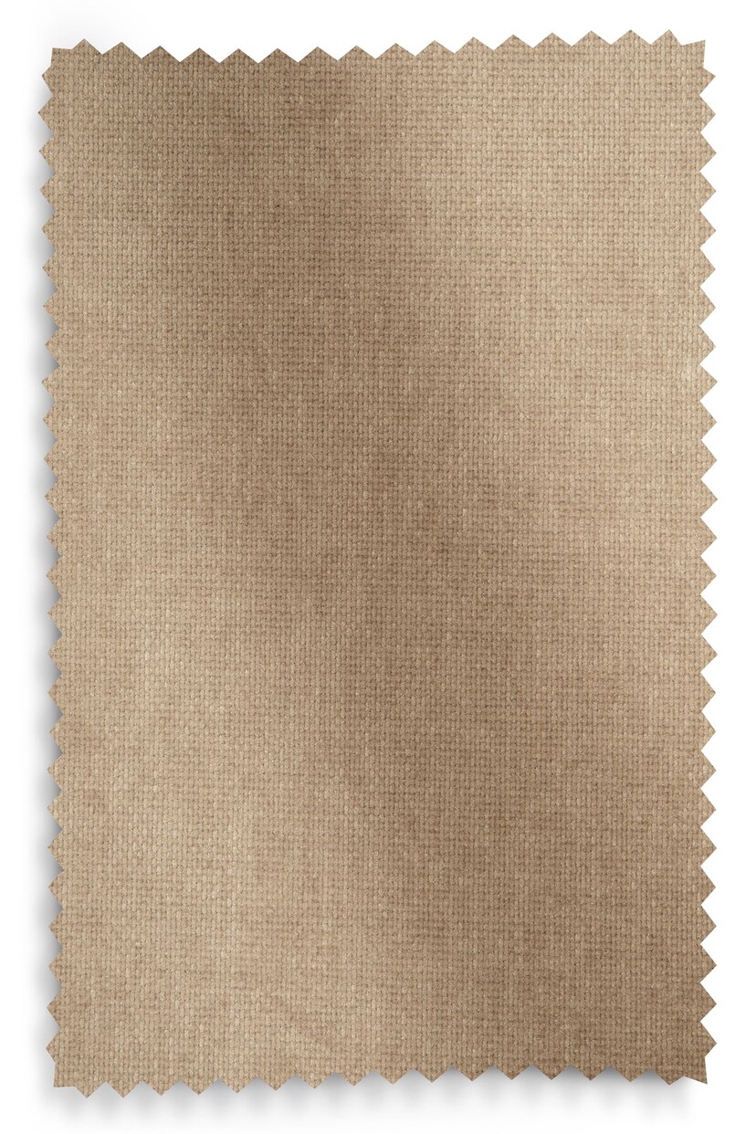 Fine Chenille Sand Natural, Light Oak Effect Frame Hampton Wooden Accent Chair - Image 7 of 7
