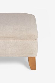 Tweedy Plain Light Natural Albury Large with Storage Footstool - Image 6 of 7