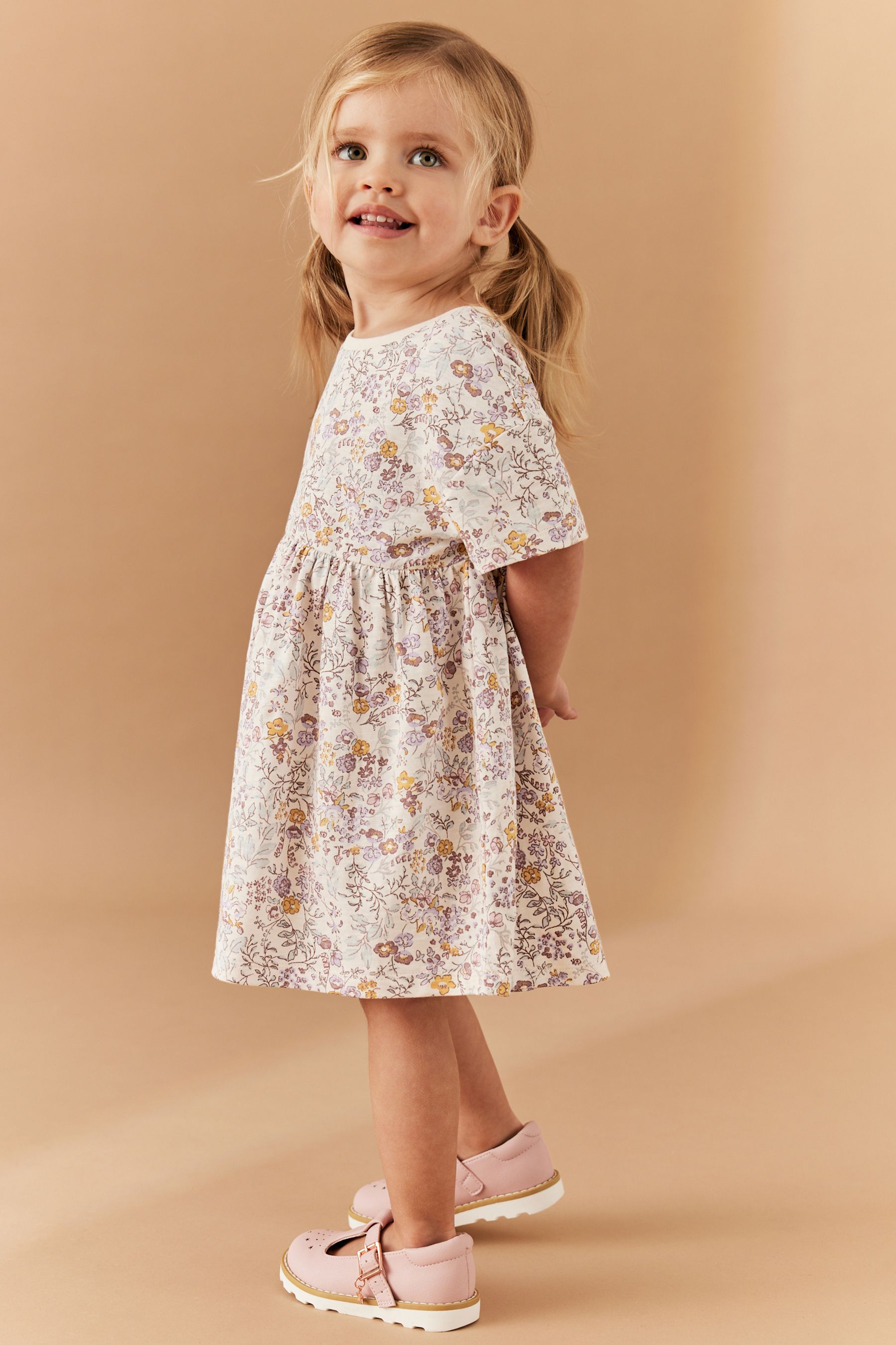 Buy 100 Cotton Short Sleeve Jersey Dress 3mths 7yrs Next Ukraine