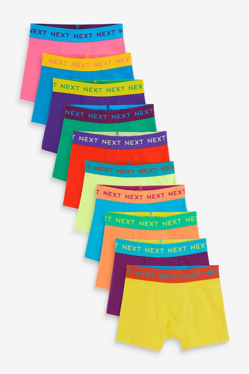 Contrast Brights Trunks 10 Pack (1.5-16yrs) - Image 1 of 4