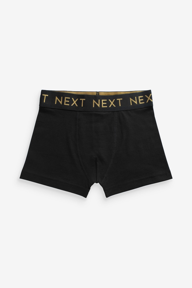 Black/Gold Trunks 5 Pack (2-16yrs) - Image 2 of 4