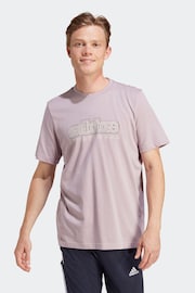 adidas Purple Sportswear Growth Sportswear Graphic T-Shirt - Image 1 of 7