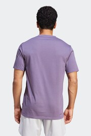 adidas Purple Train Essentials Feelready Training T-Shirt - Image 2 of 6