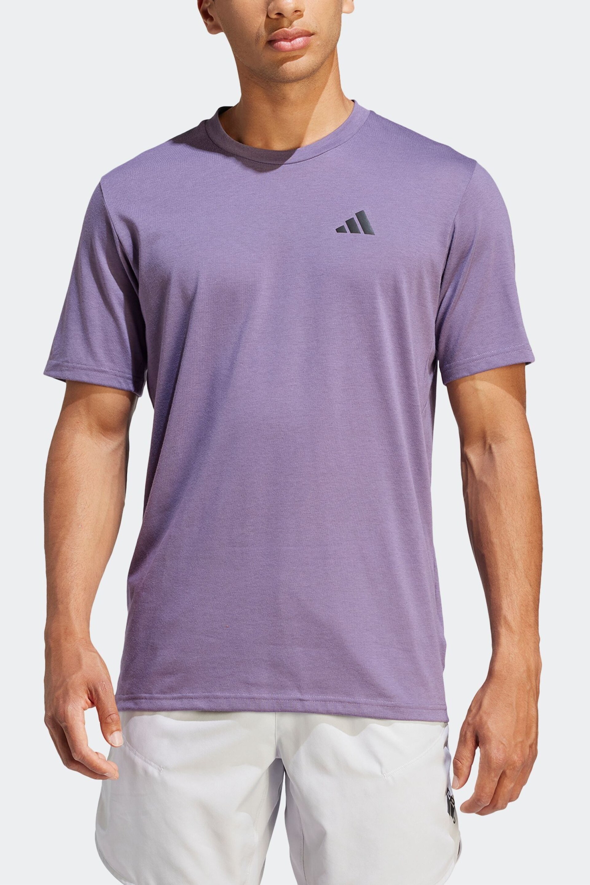 adidas Purple Train Essentials Feelready Training T-Shirt - Image 3 of 6