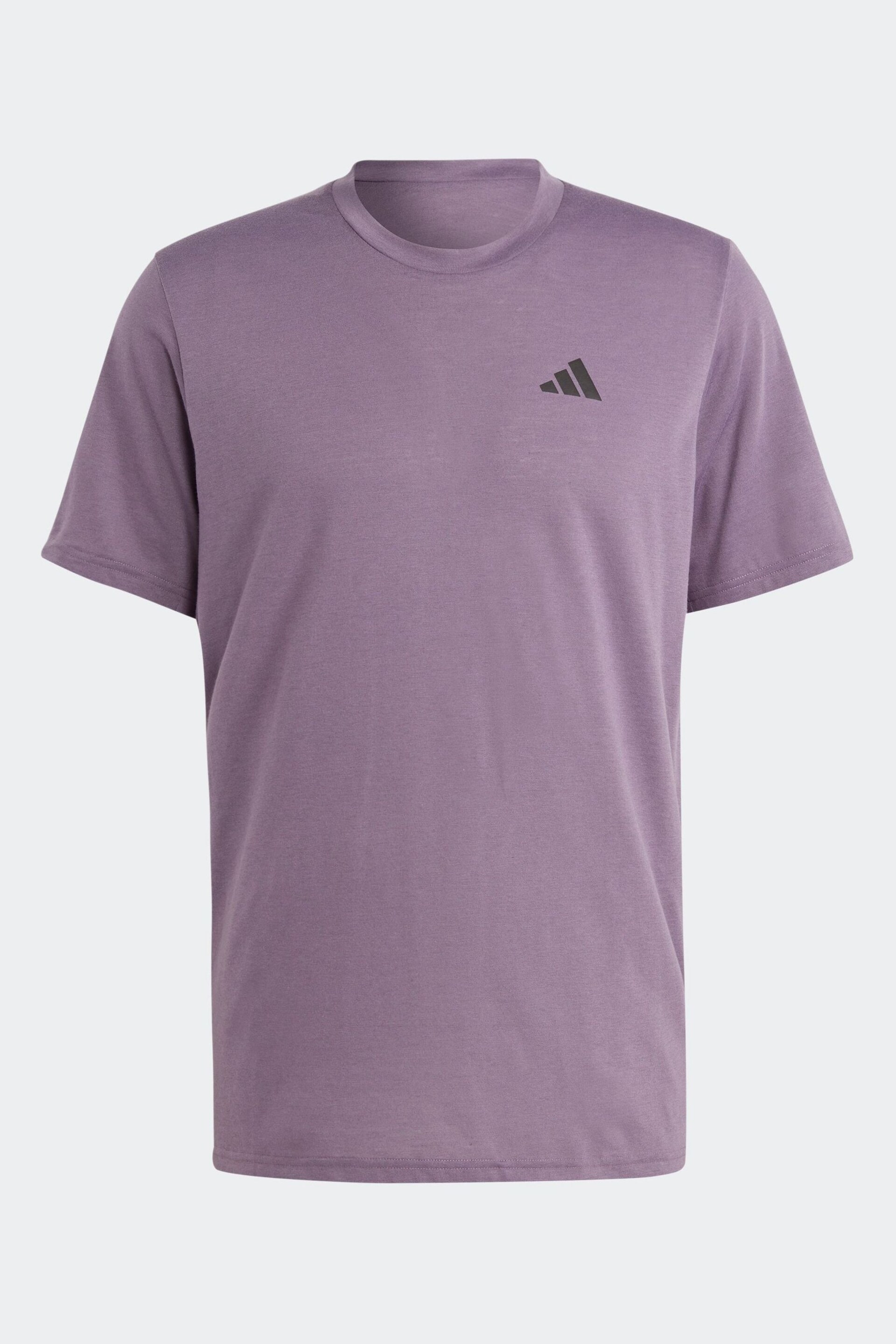 adidas Purple Train Essentials Feelready Training T-Shirt - Image 6 of 6