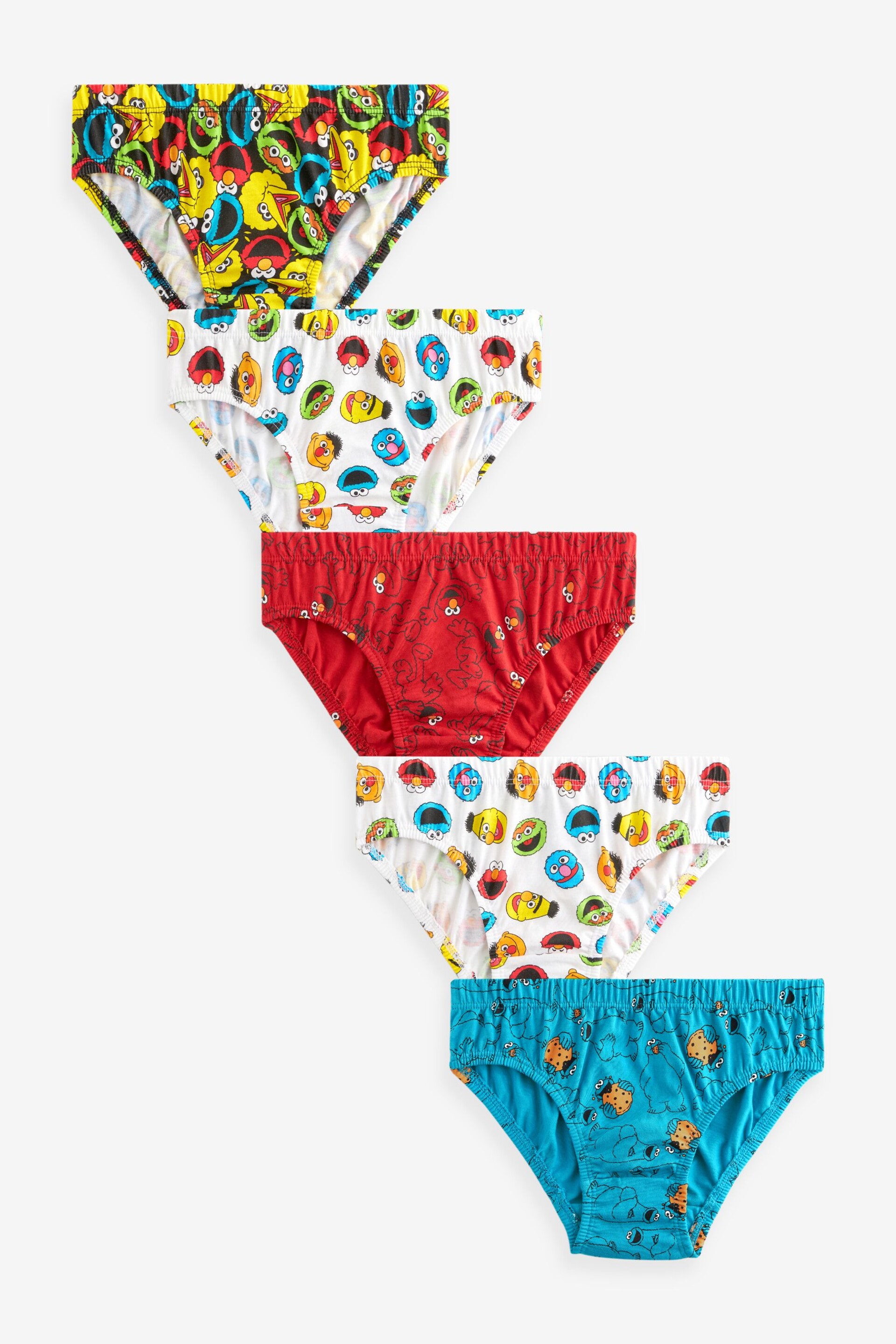 Sesame Street Briefs 5 Pack (1.5-10yrs) - Image 1 of 8