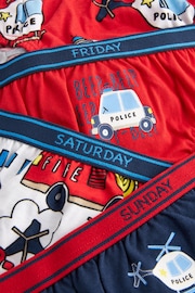 Emergency Vehicle Print Briefs 7 Pack (1.5-8yrs) - Image 7 of 11