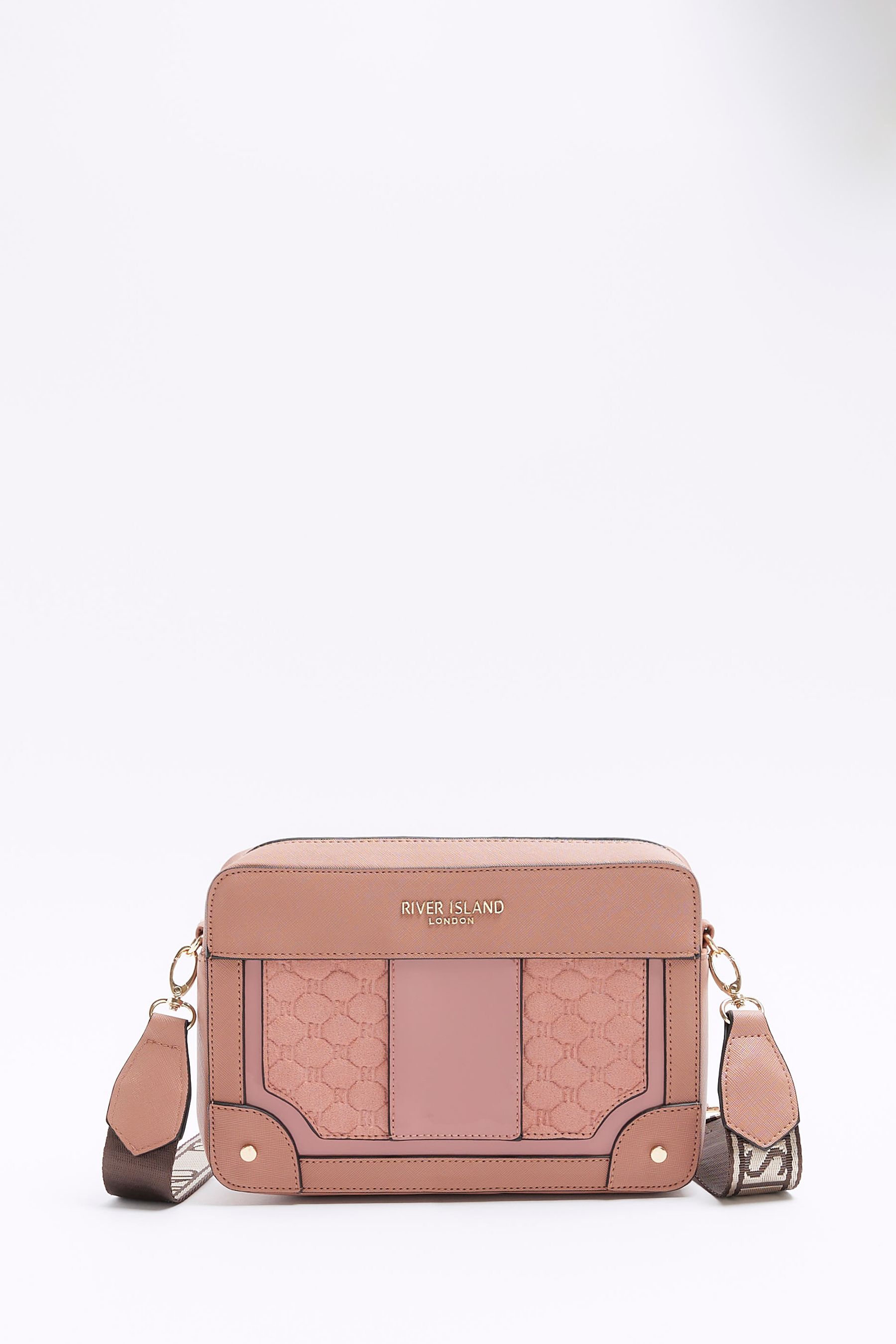 Buy River Island Pink Panelled Boxy Bag from Next Luxembourg