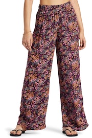 Roxy Forever and a Day Floral Printed Black Trousers - Image 2 of 5