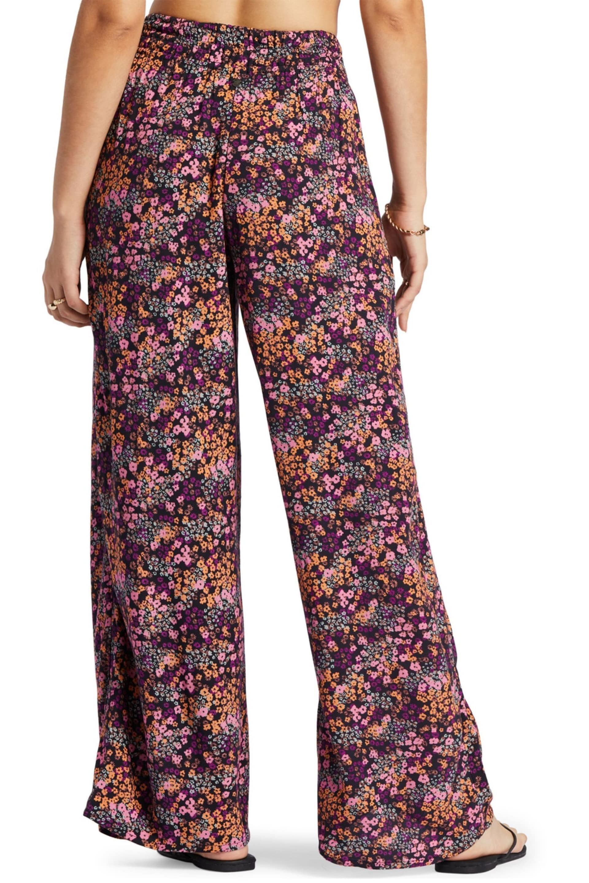Roxy Forever and a Day Floral Printed Black Trousers - Image 3 of 5