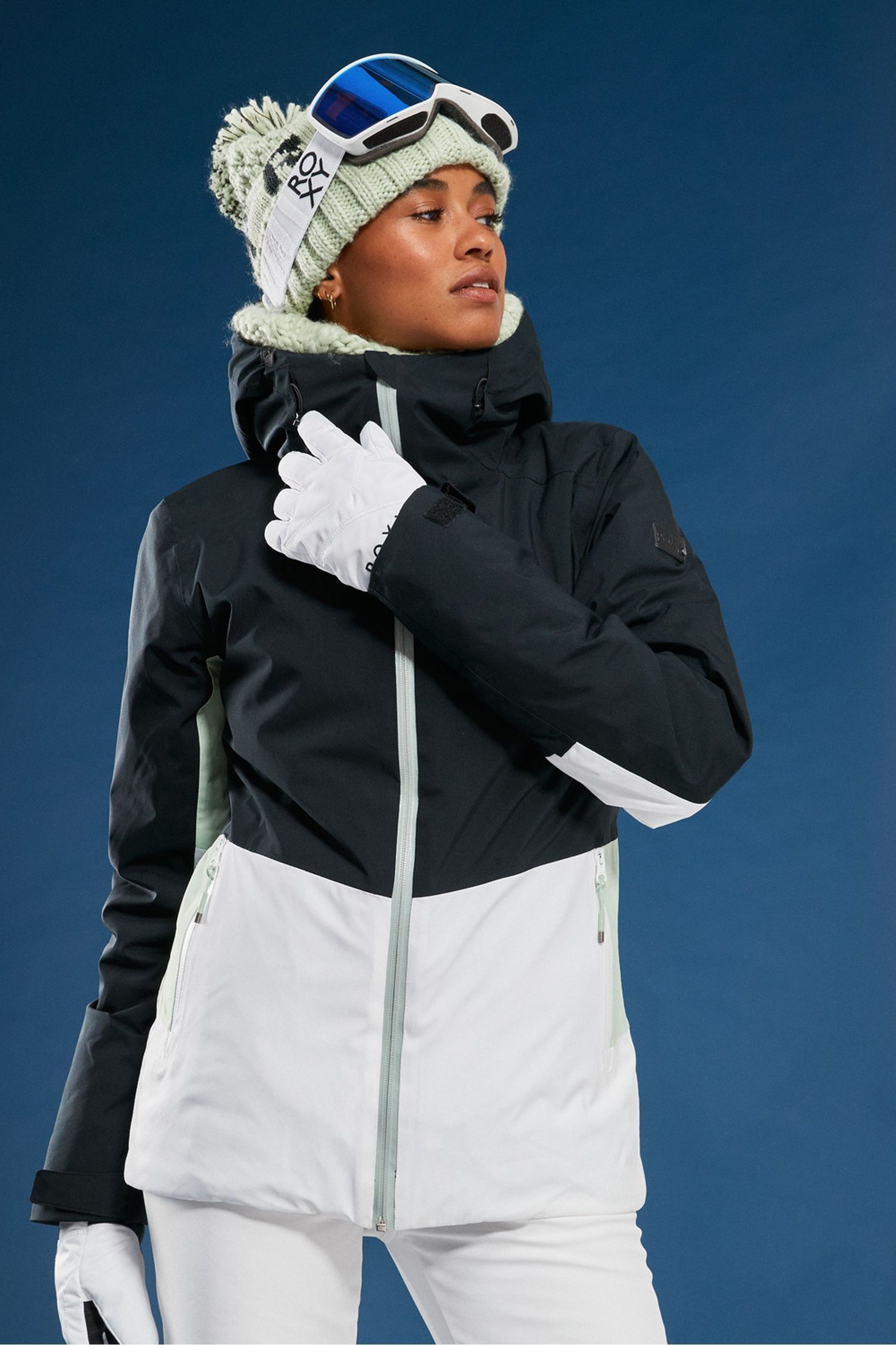 Buy Roxy Snow Peakside Black Jacket from Next Luxembourg