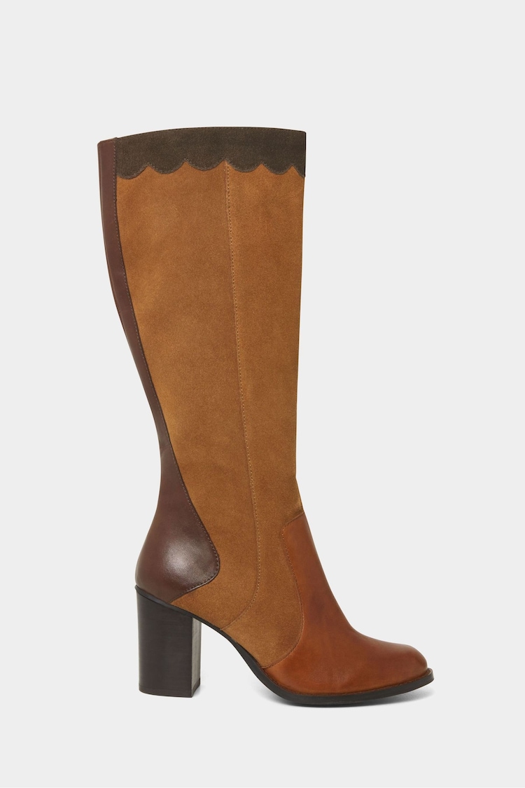 Joe Browns Brown Made You Look Suede Leather Boots - Image 1 of 3