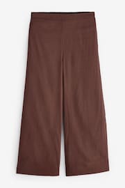 Chocolate Brown Rochelle Humes Coord Pull-Ons Wide Leg Trousers - Image 7 of 8