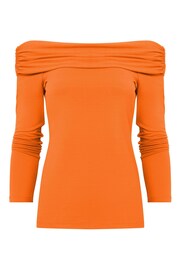 Joe Browns Orange Bardot Jersey Top - Image 5 of 5