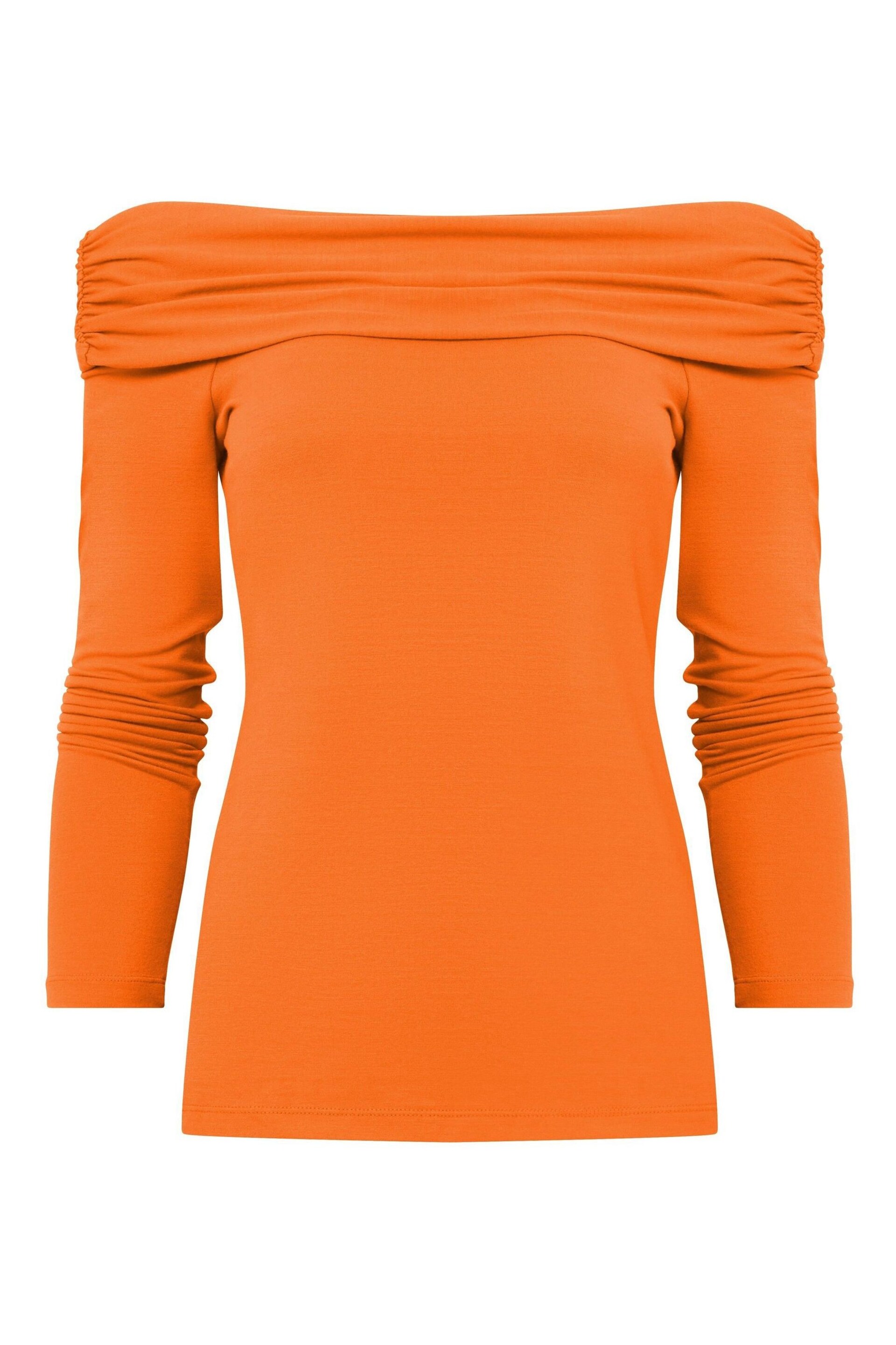 Joe Browns Orange Bardot Jersey Top - Image 5 of 5