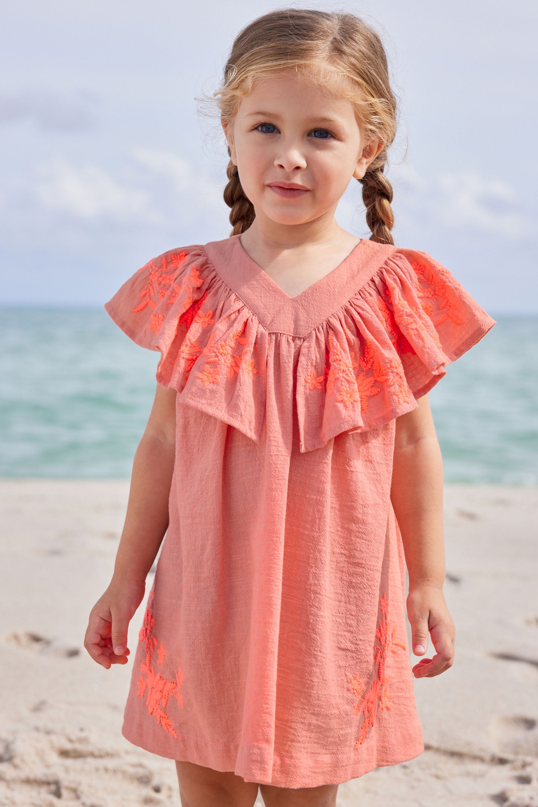Coral beach dress clearance