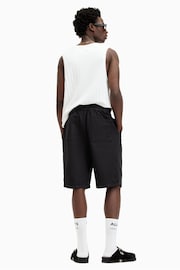 AllSaints Black Hanbury Shorts - Image 6 of 7
