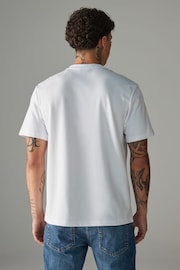 White Lightweight Regular Fit Soft Touch Lightweight T-Shirt - Image 3 of 8