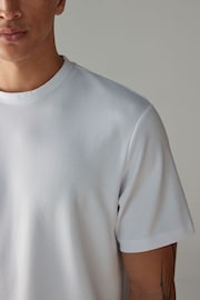 White Lightweight Regular Fit Soft Touch Lightweight T-Shirt - Image 4 of 8