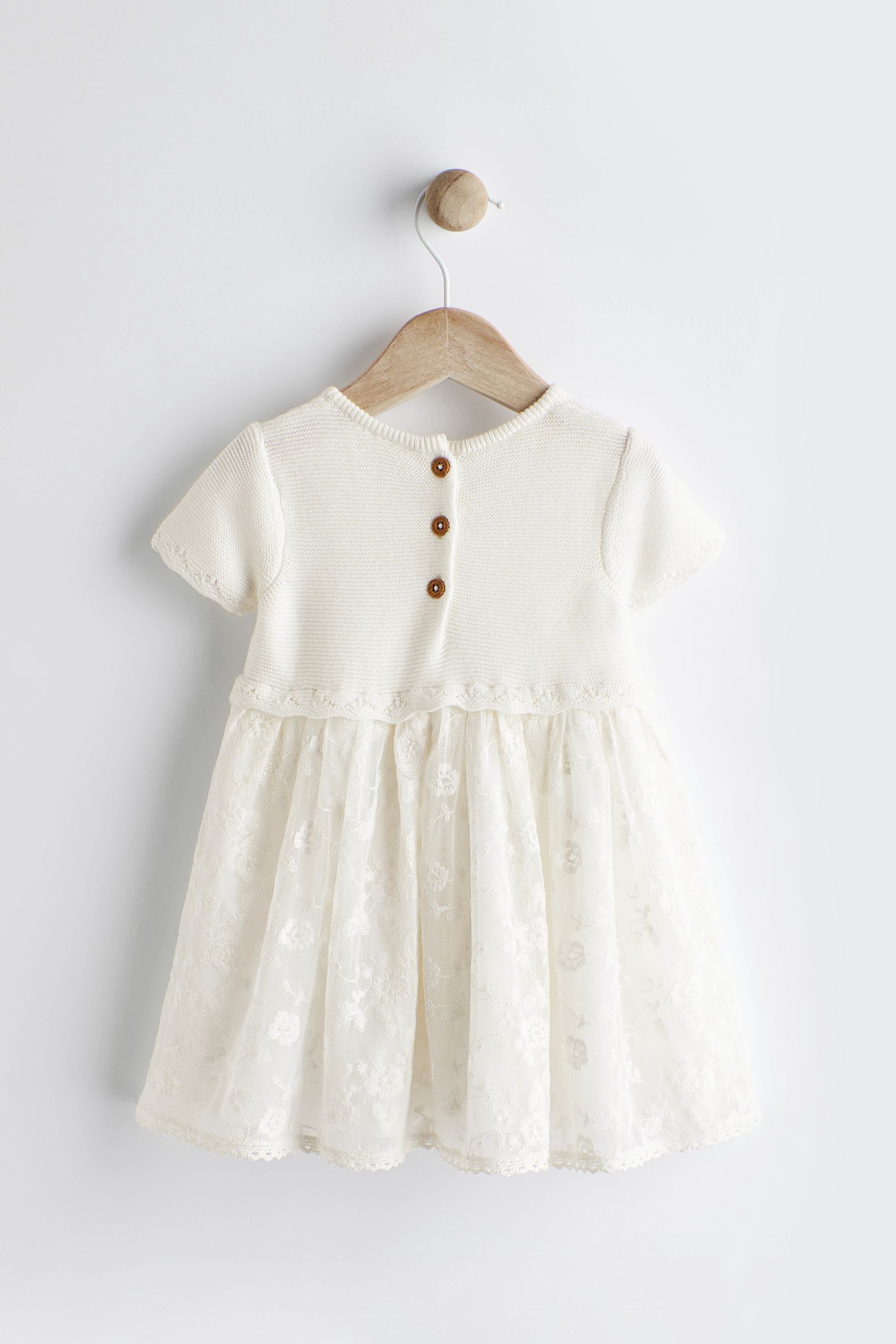 Buy Ecru Occasion Baby Dress 0mths 2yrs from Next Luxembourg