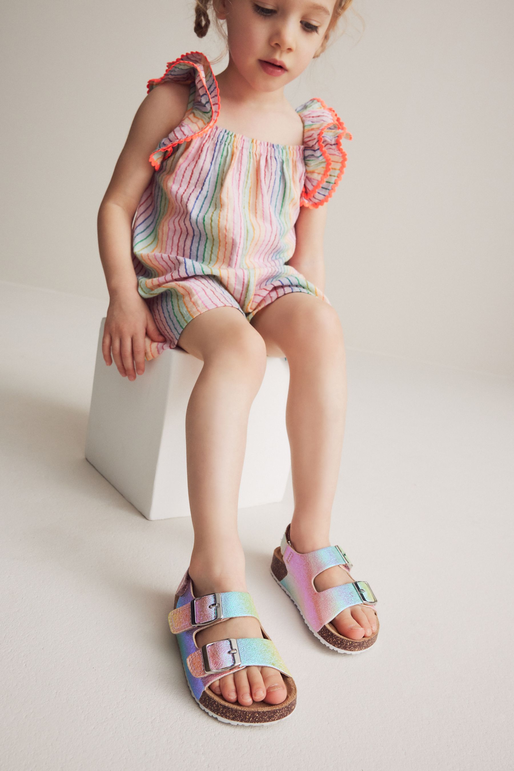 Sandals with multiple straps hot sale