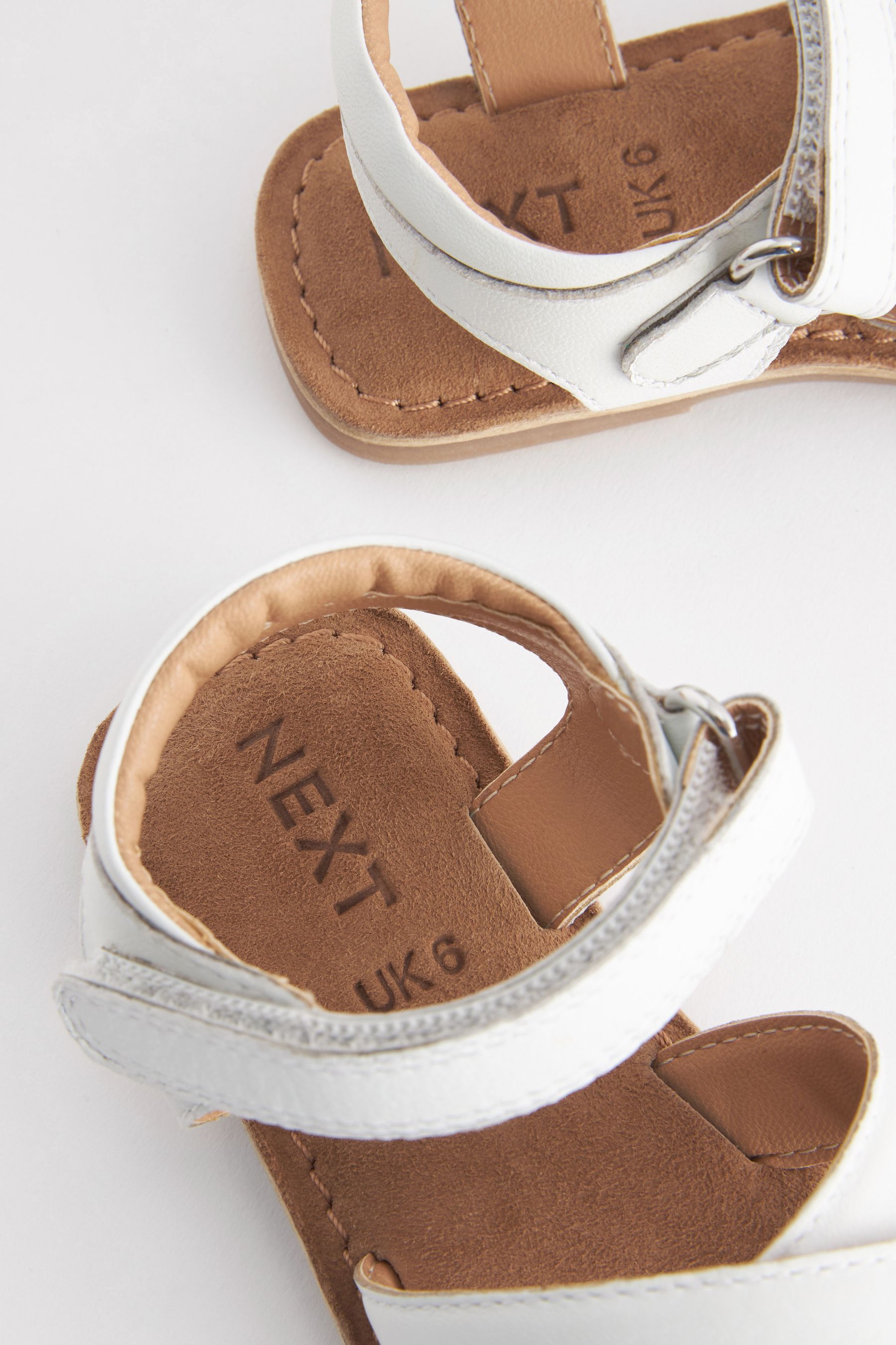 Buy White Leather Sandals from Next USA
