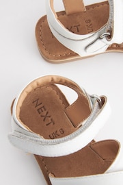 White Leather Sandals - Image 7 of 7