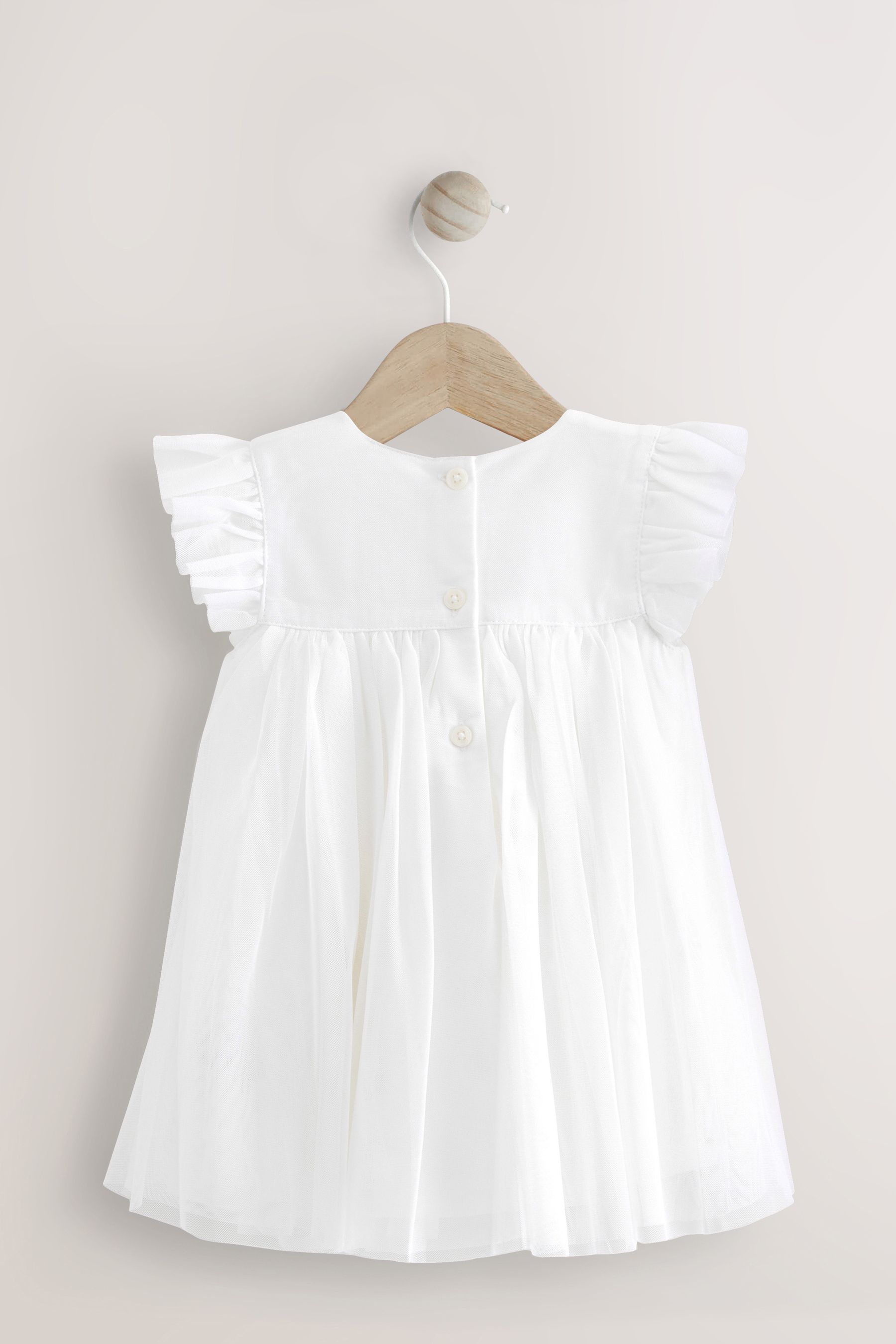 Buy White Baby Party Frill Sleeve Dress 0mths 2yrs from Next South Africa