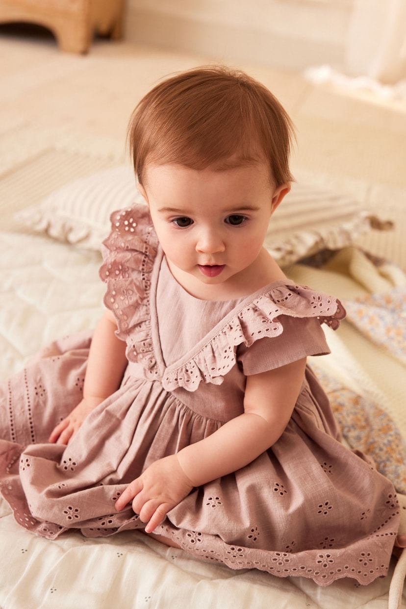Mink Pink Baby Broderie Dress (0mths-2yrs) - Image 2 of 12