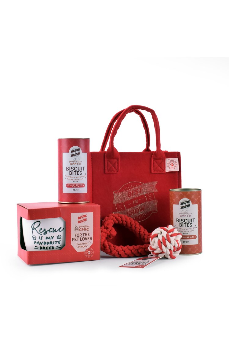 Spicers of Hythe "Rescue Is My Favourite Breed" Pet Food Gift Bag Hamper - Image 1 of 1