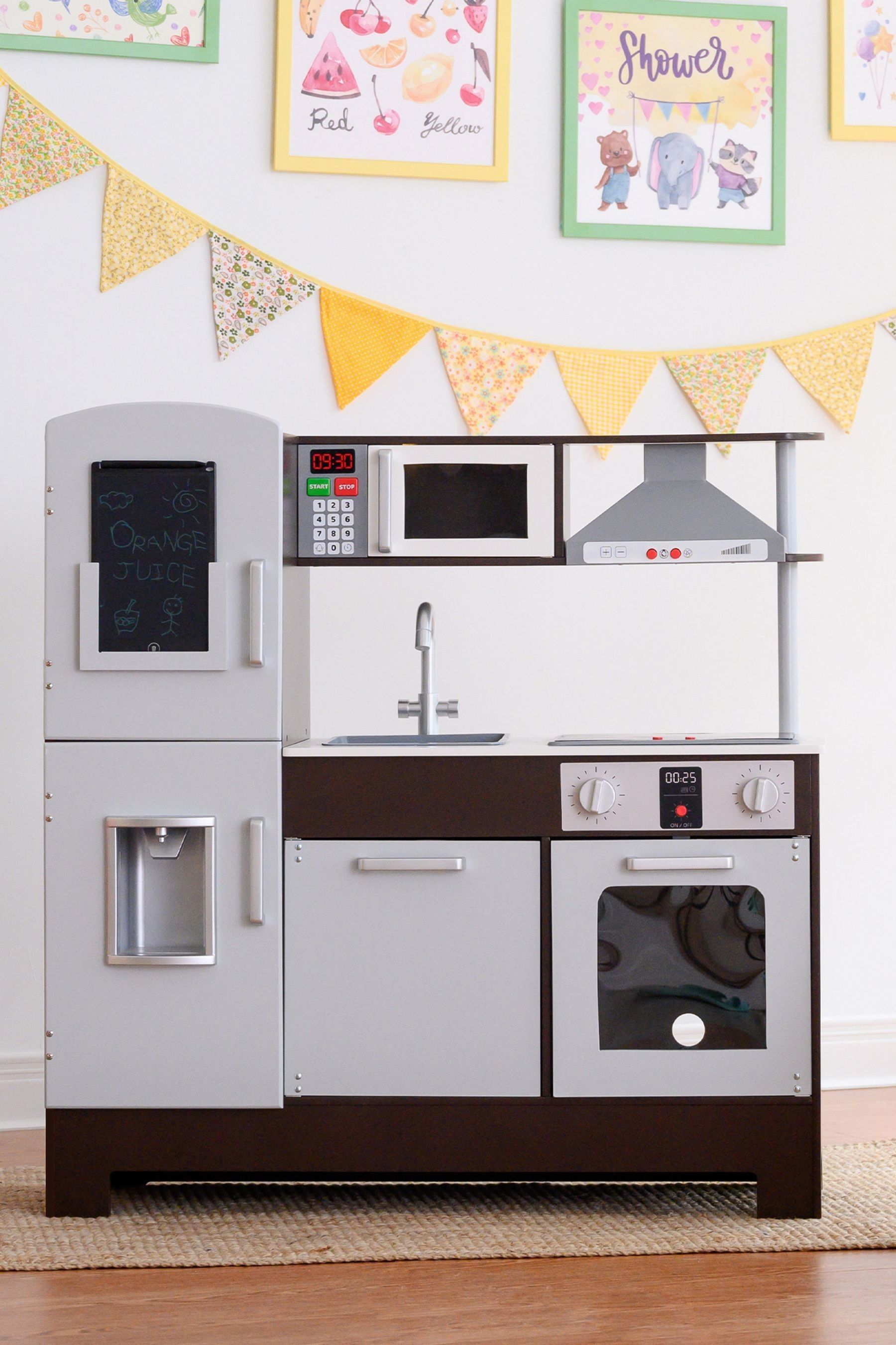 Buy Teamson Home Grey Munich Interactive Wooden Play Kitchen Set from the Next UK online shop