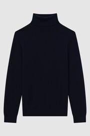 Reiss Navy Regal Cashmere Roll Neck Jumper - Image 2 of 6