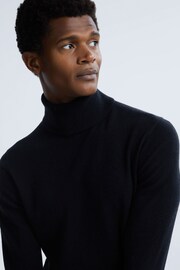 Reiss Navy Regal Cashmere Roll Neck Jumper - Image 4 of 6