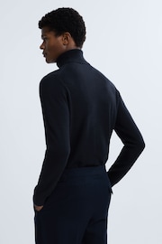 Reiss Navy Regal Cashmere Roll Neck Jumper - Image 5 of 6