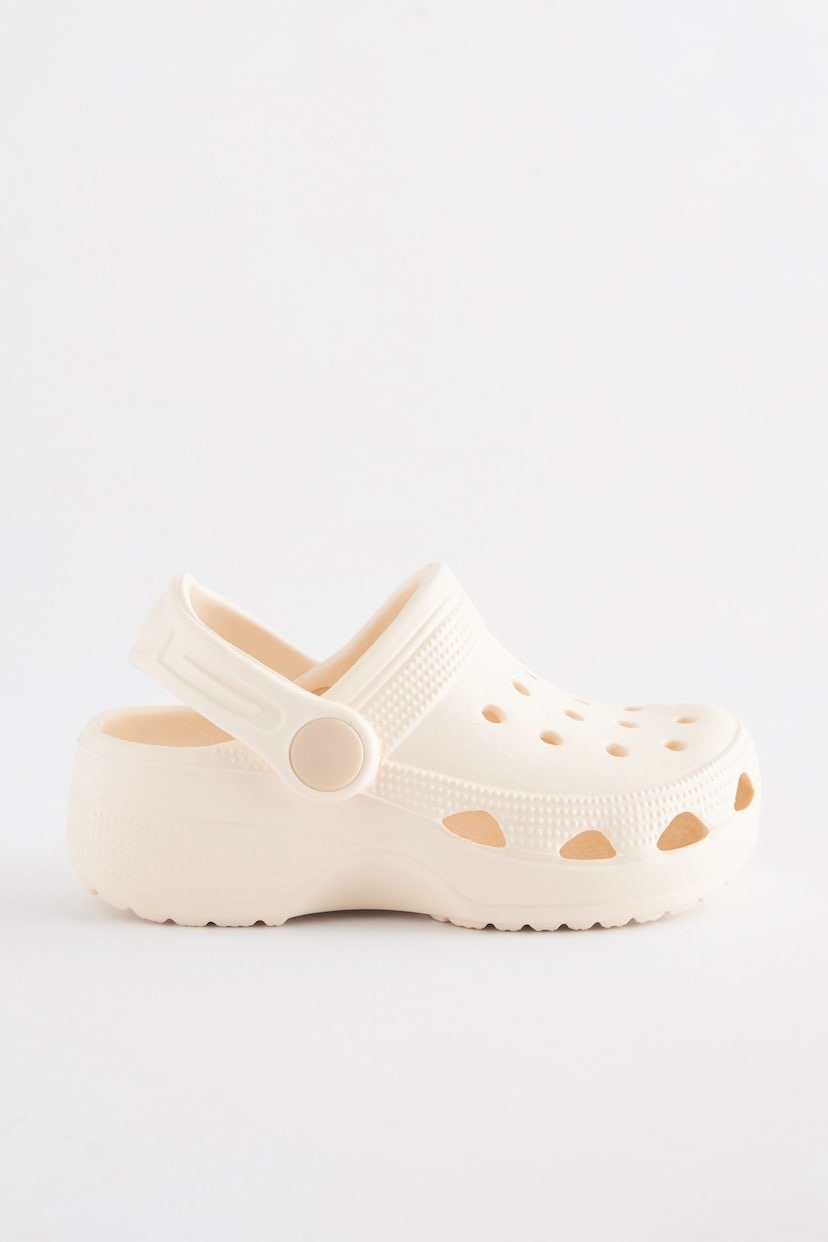 White Neutral Clogs - Image 5 of 8