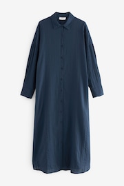 Navy Maxi Beach Shirt Cover-Up - Image 6 of 7