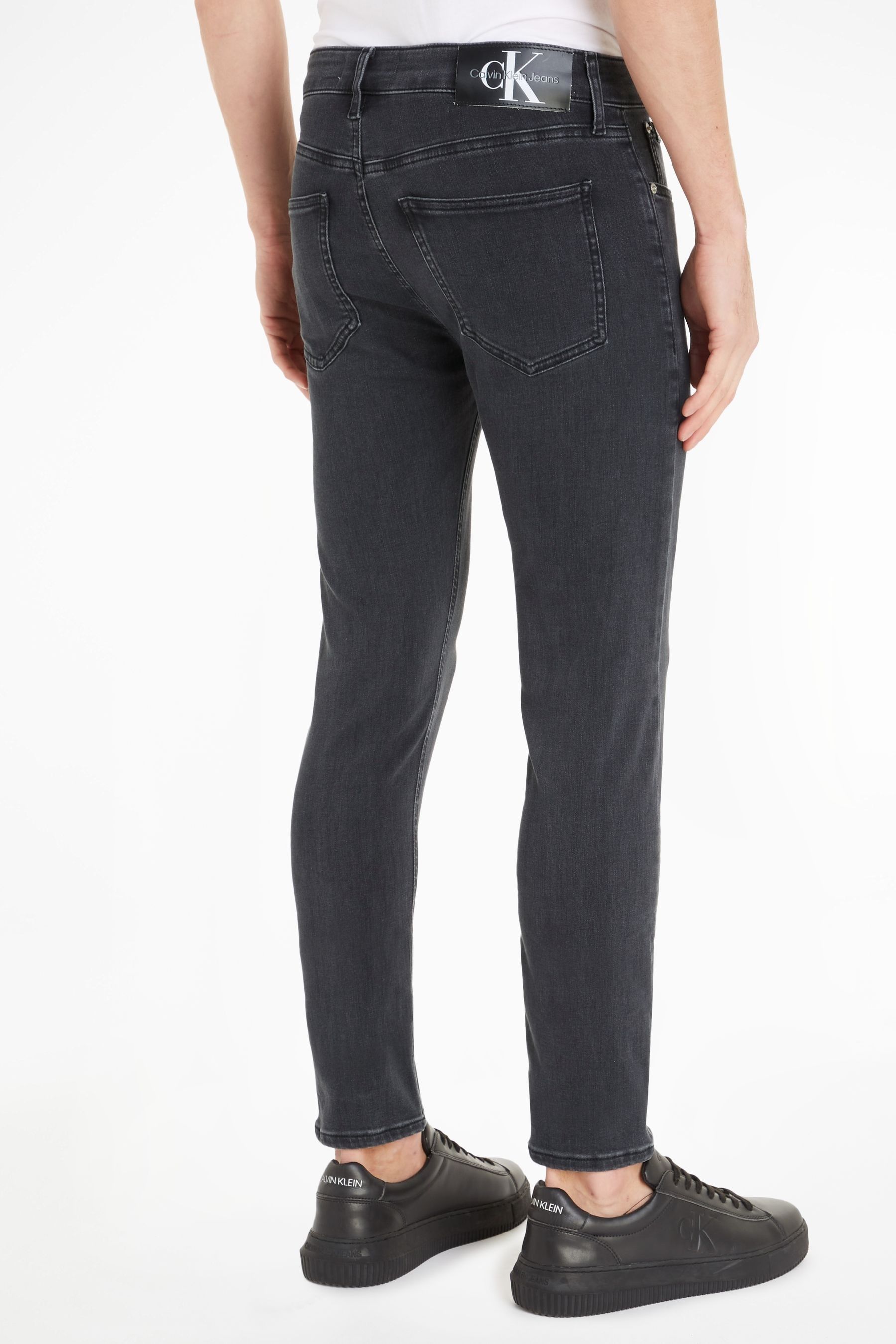 Buy Calvin Klein Jeans Grey Skinny Jeans from Next Luxembourg