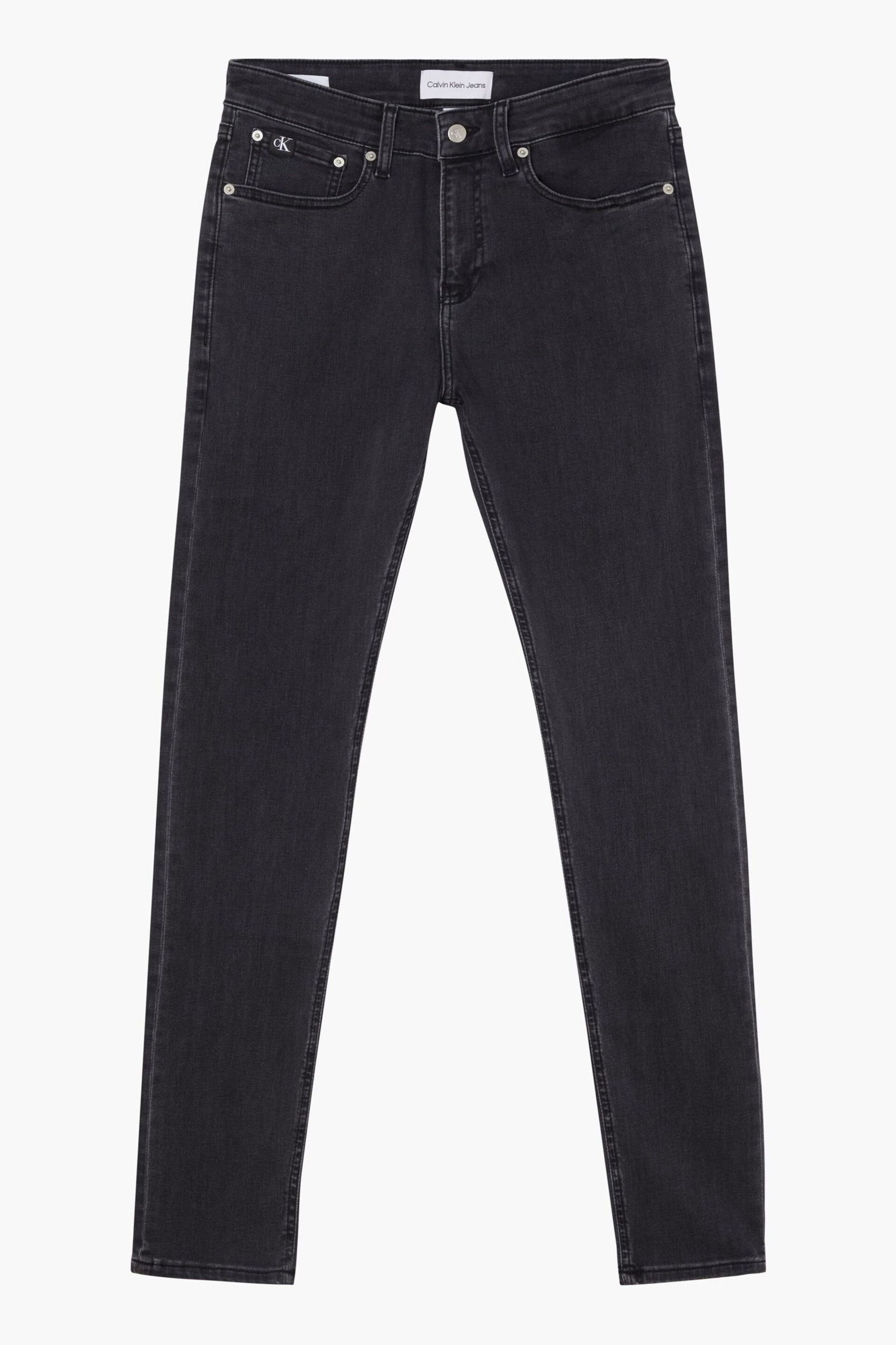 Calvin Klein Jeans Grey Skinny Jeans - Image 8 of 9