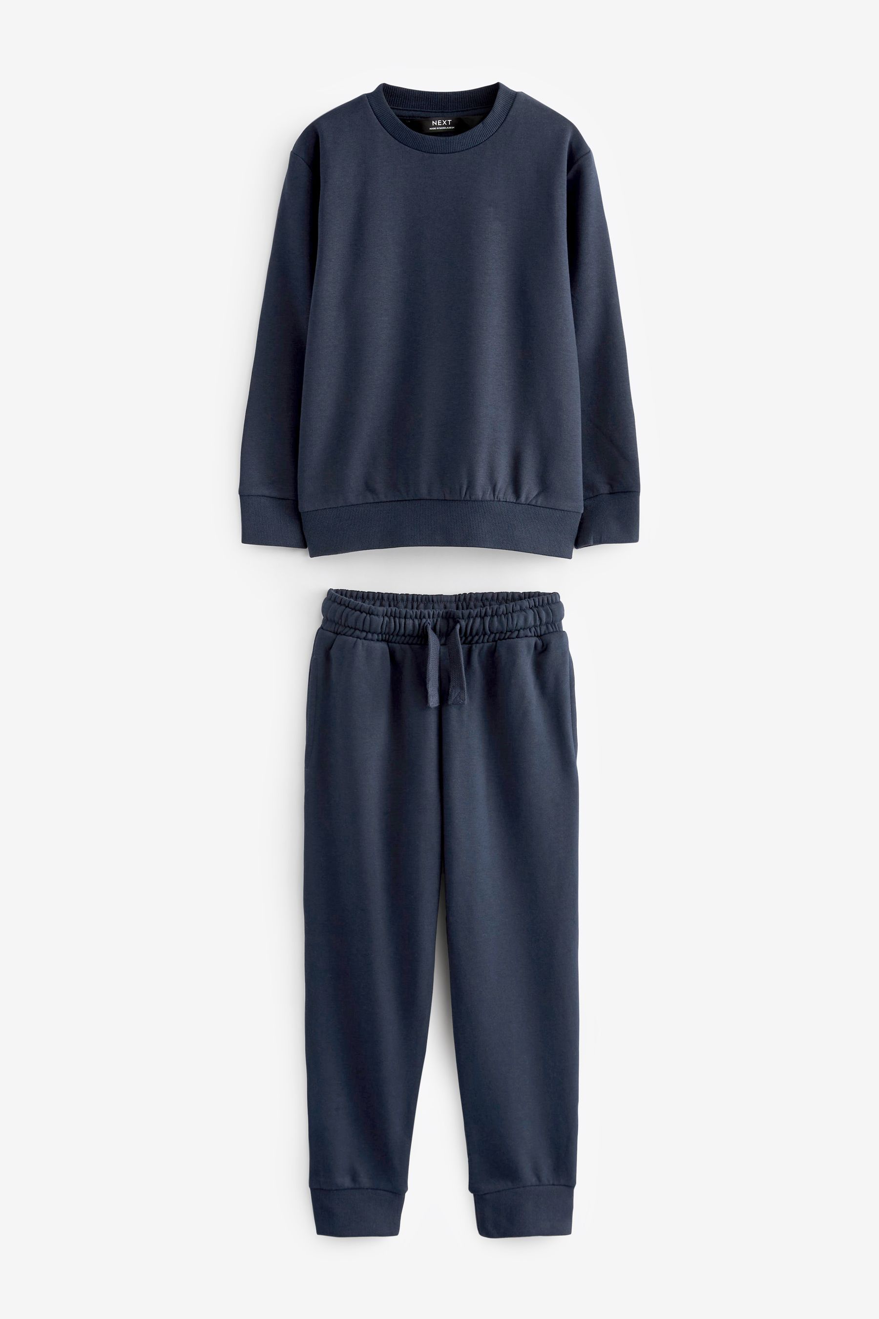 Buy Blue Navy Plain Jersey Sweatshirt and Joggers Set 3mths 7yrs from the Next UK online shop