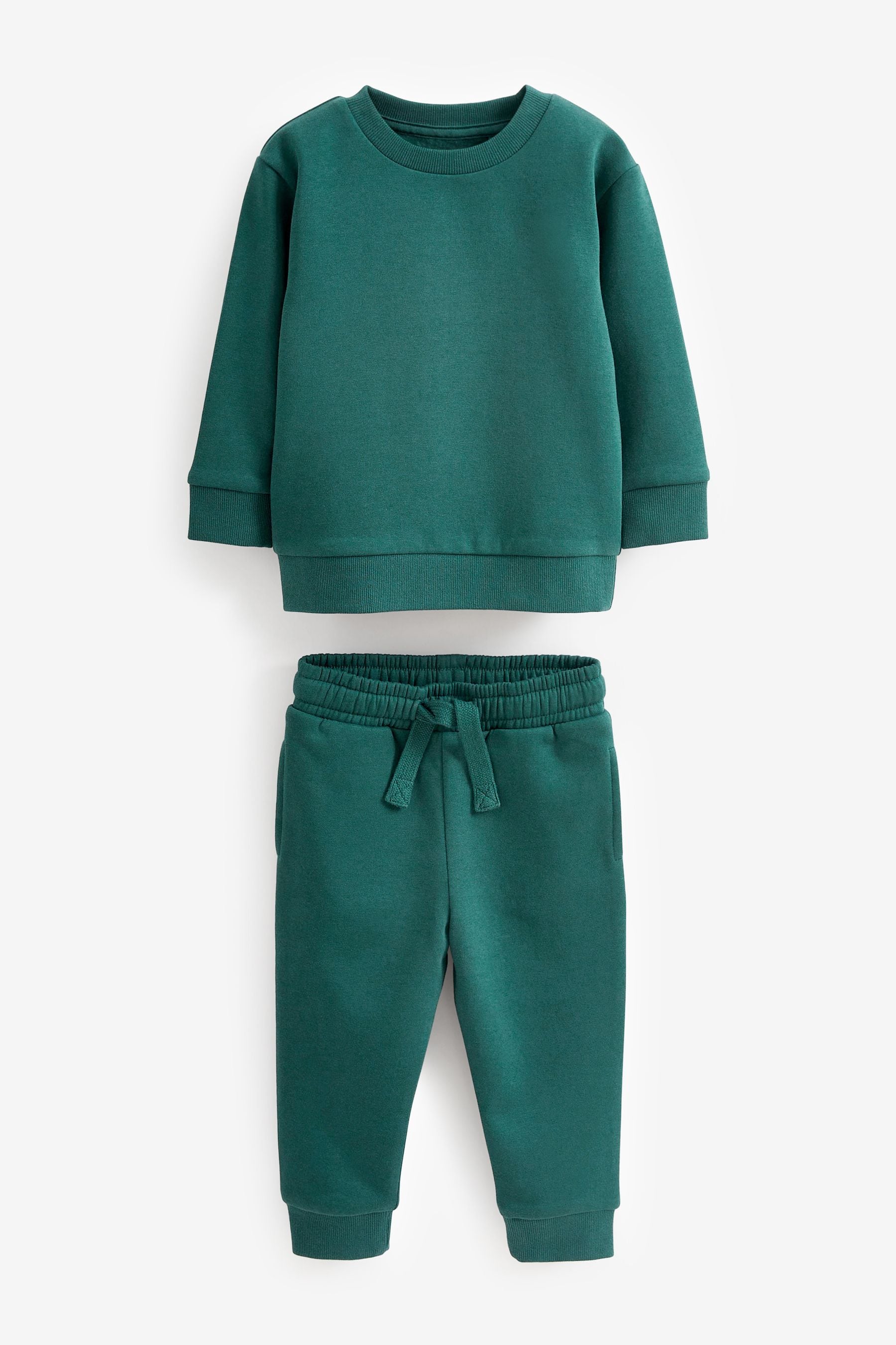 Buy Green Plain Jersey Sweatshirt and Joggers Set 3mths 7yrs from the Next UK online shop