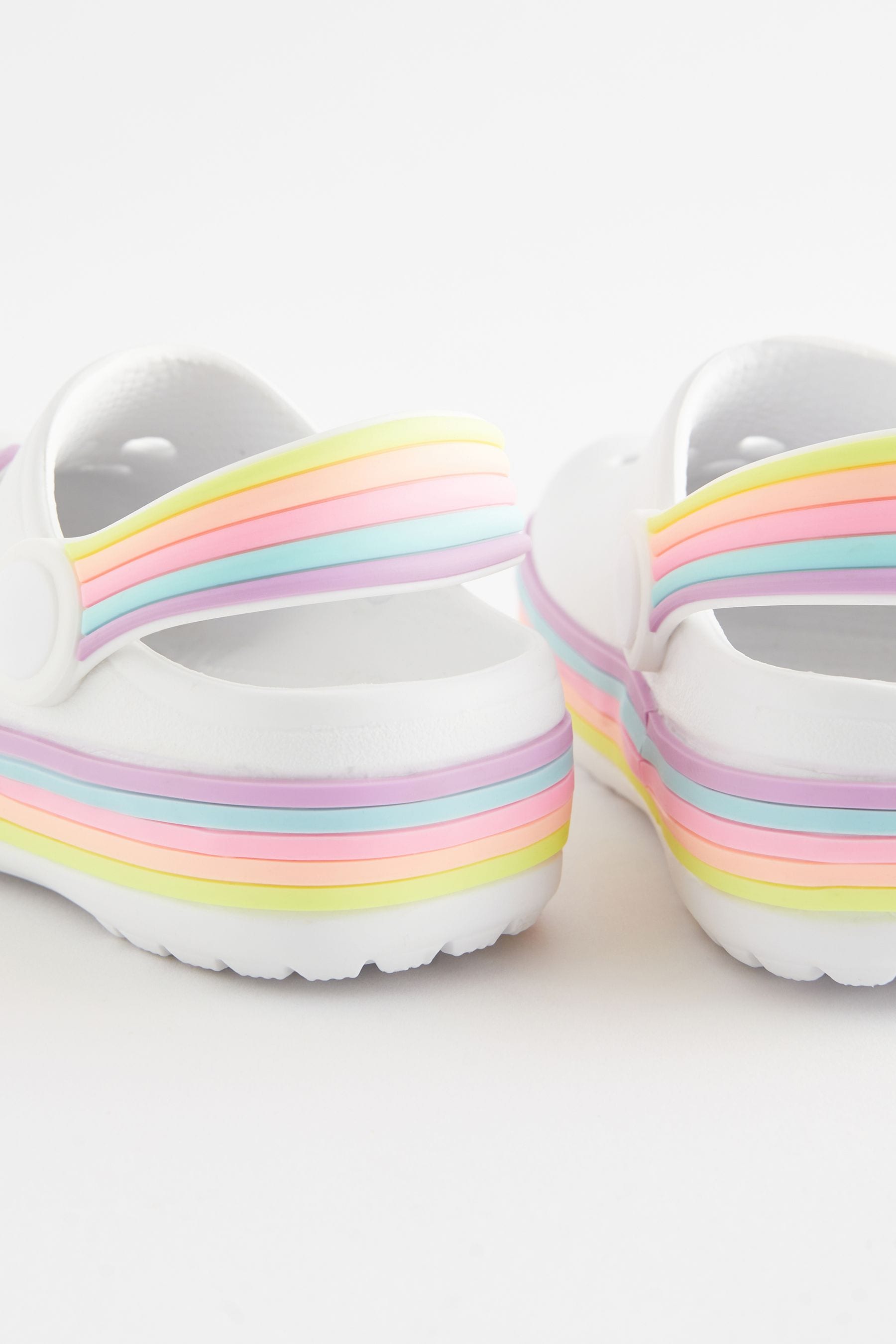 Light rainbow crocs shop