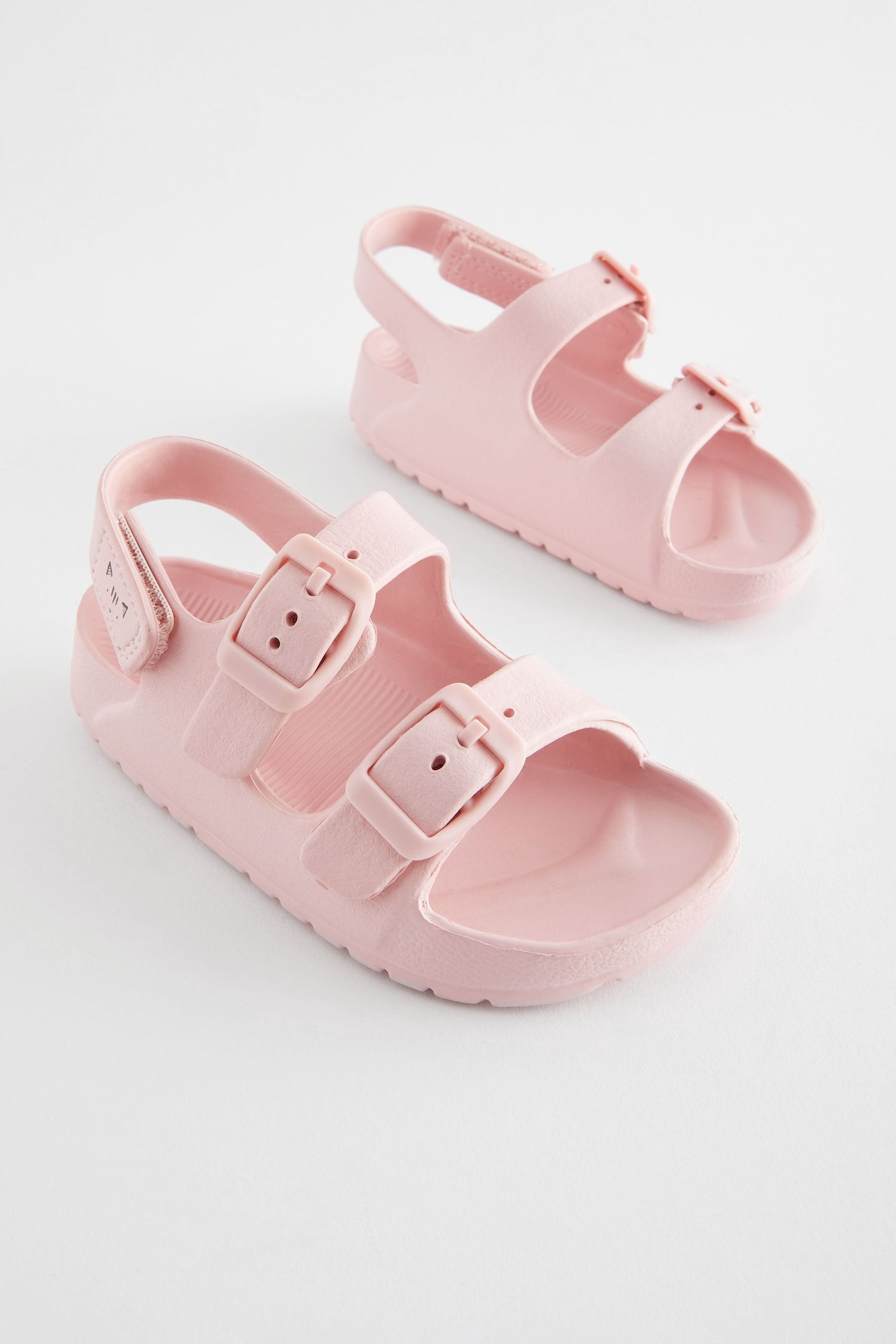 Pink two strap sandals clearance