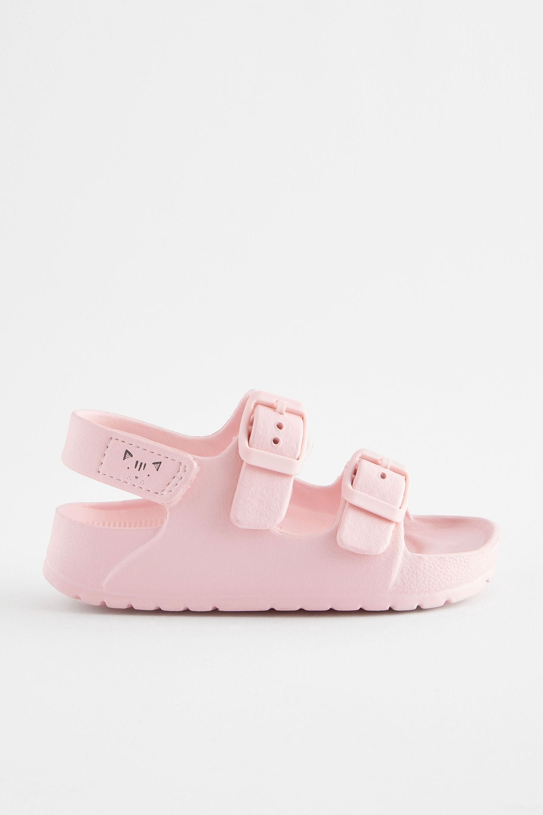 Pink double strap slides clearance