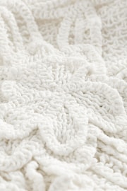 White Crochet Mix Mini Summer Dress - Image 7 of 7