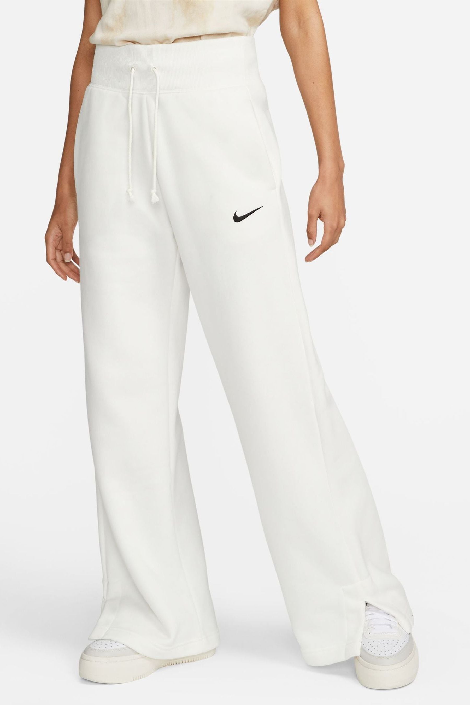 Nike Sail Phoenix Fleece High Waisted Wide Leg Joggers