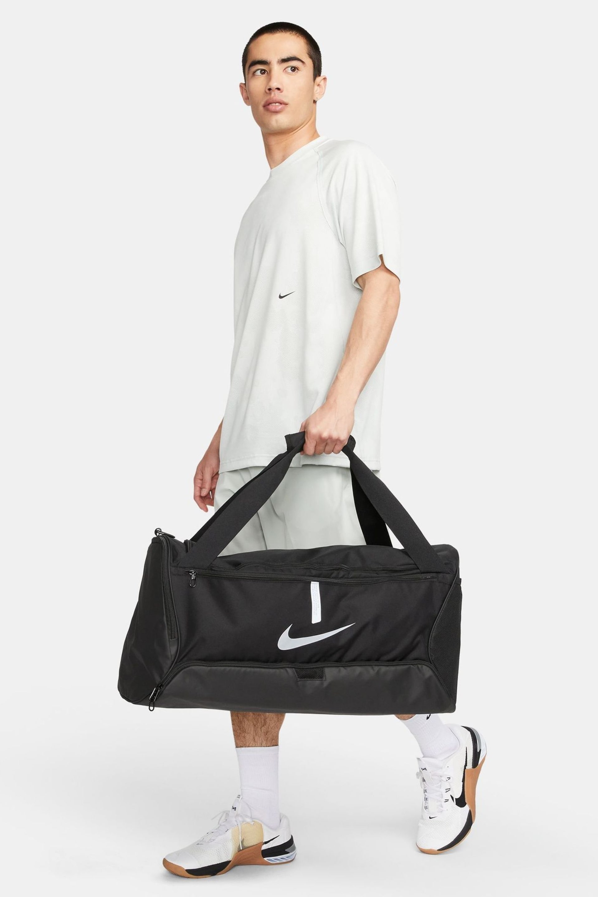 Nike Black Medium Academy Team Football Duffel Bag 60L - Image 2 of 10