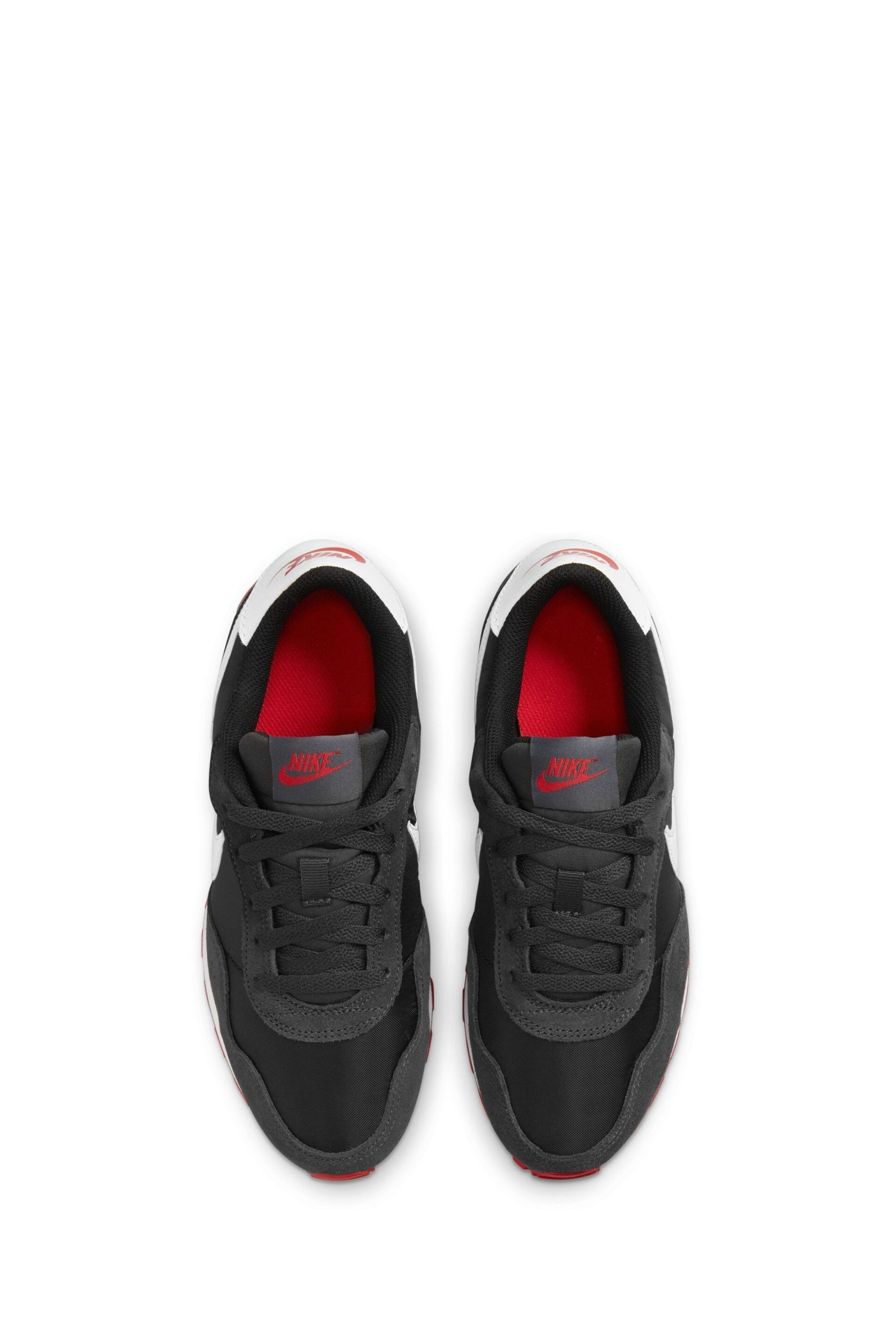 Nike Black/Red Youth MD Valiant Trainers - Image 7 of 10