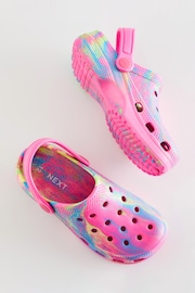 Pink Neon Marble Clogs - Image 3 of 5