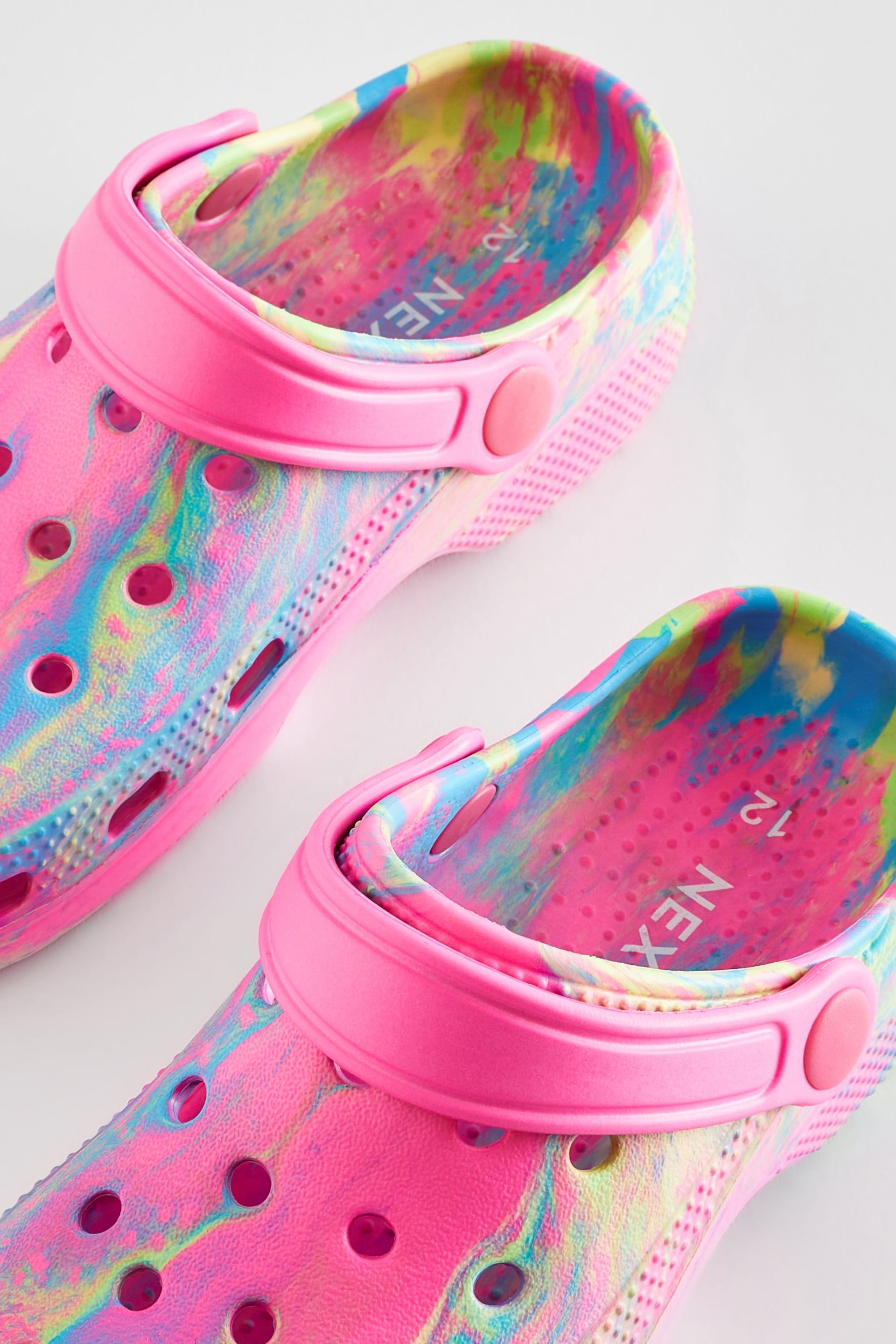 Pink Neon Marble Clogs - Image 5 of 5