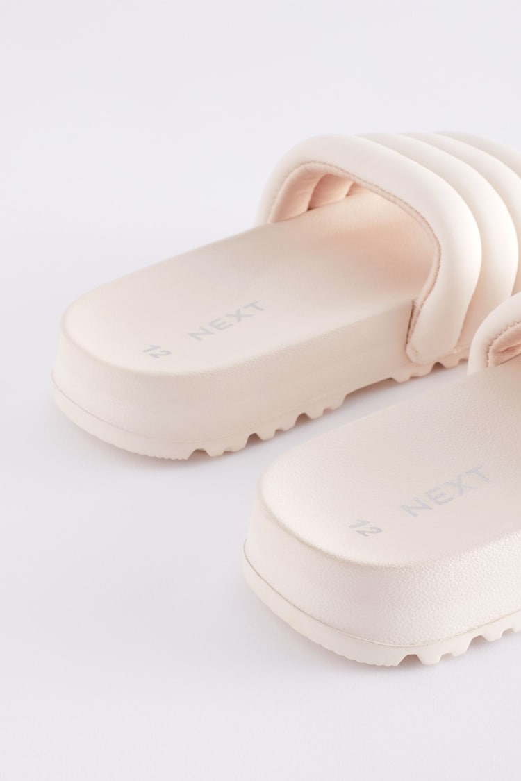 Neutral Quilted Sliders - Image 5 of 5